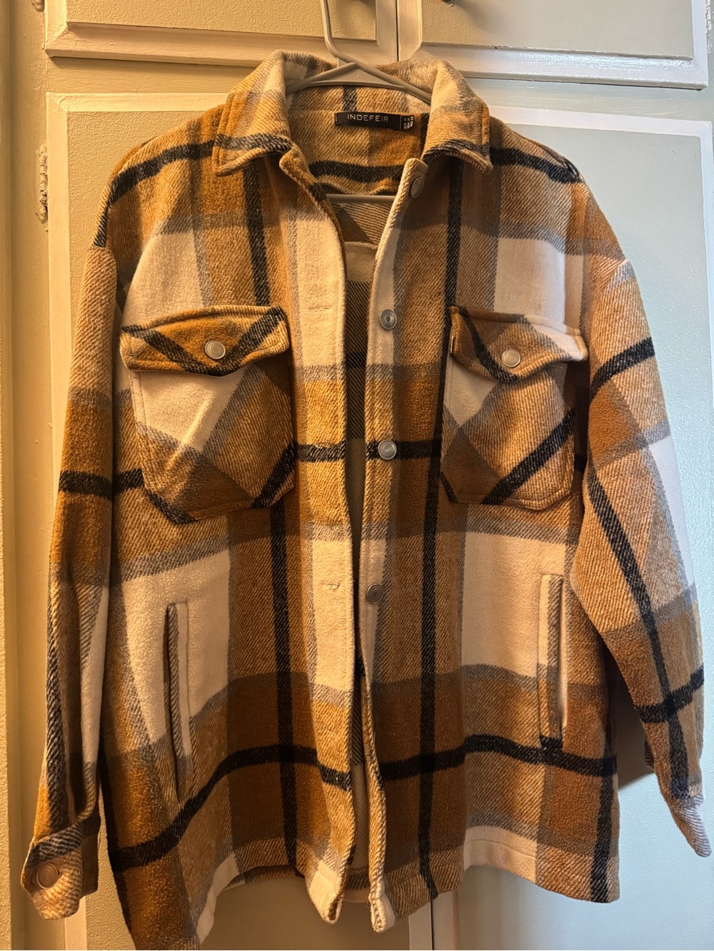 Oversized Plaid Jacket